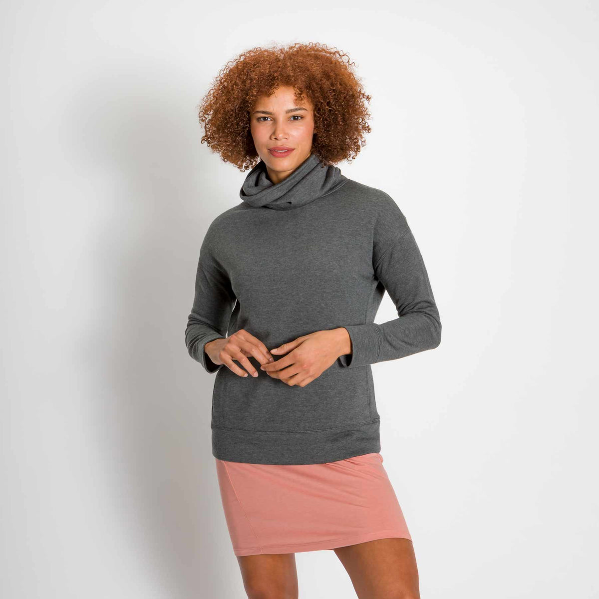 Funnel neck women's online sweatshirt