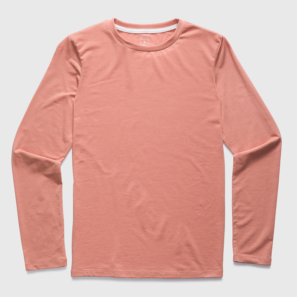 Apparel > Clothing > Women > Shirts & Tops > Long Sleeve Tshirts - Classic Long Sleeve Crew T-shirt - Seasonal Colors