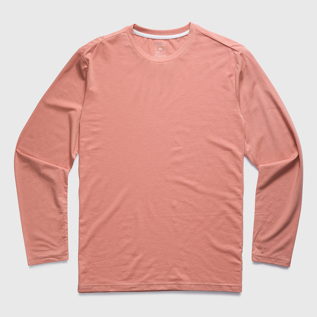 Men > Shirts & Tops > Long Sleeve Tshirts - Classic Long Sleeve Crew T-Shirt - Seasonal Colors
