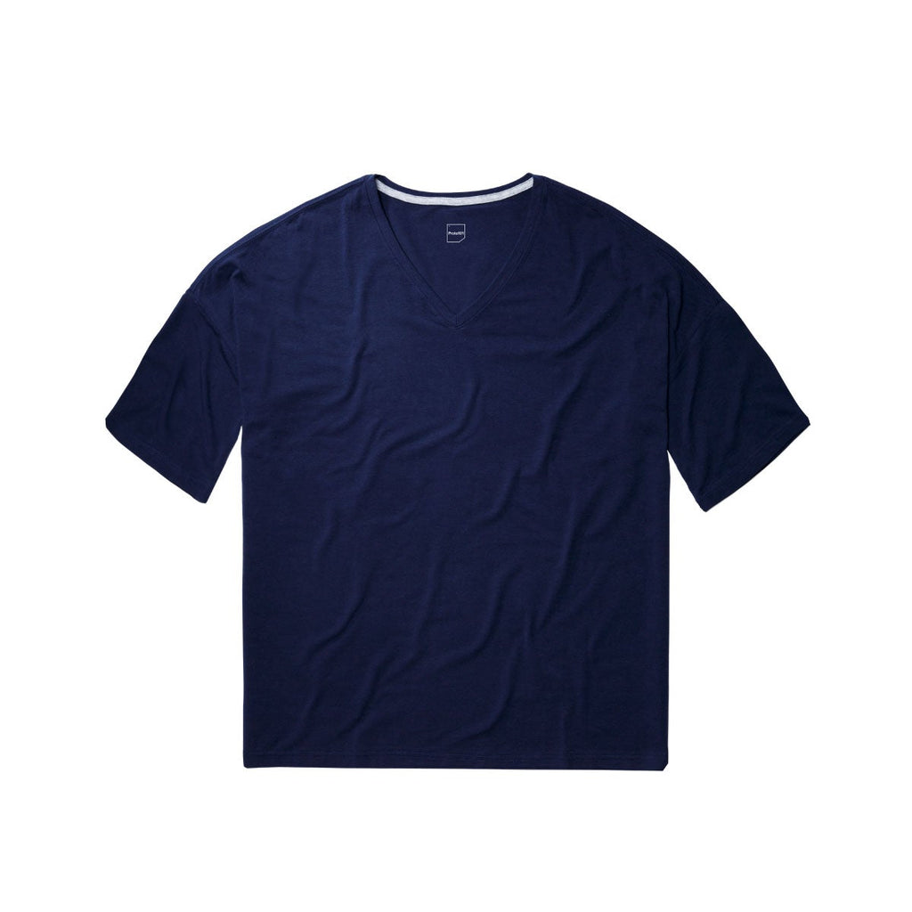 T-Shirt - Men's Oversized V-Neck T-Shirt In Supima Cotton Stretch