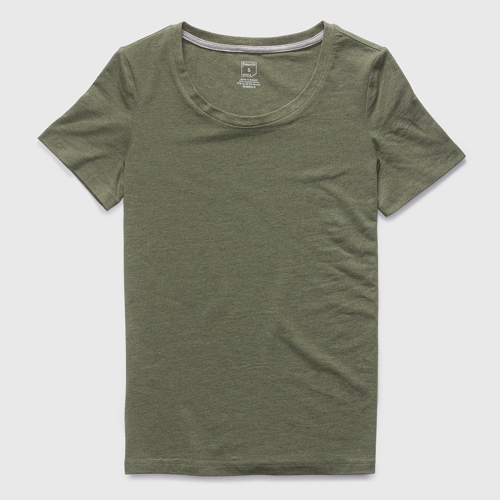 T-Shirt - Women's Classic Scoop Neck T-Shirt In Supima Cotton Stretch